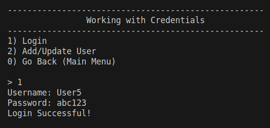 Screenshot of the project.