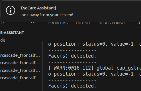 Screenshot of the project.